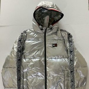 TOMMY HILFIGER SPORT METALLIC SILVER DOWN JACKET